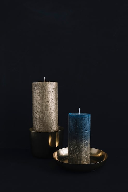 Editorial candle arrangement