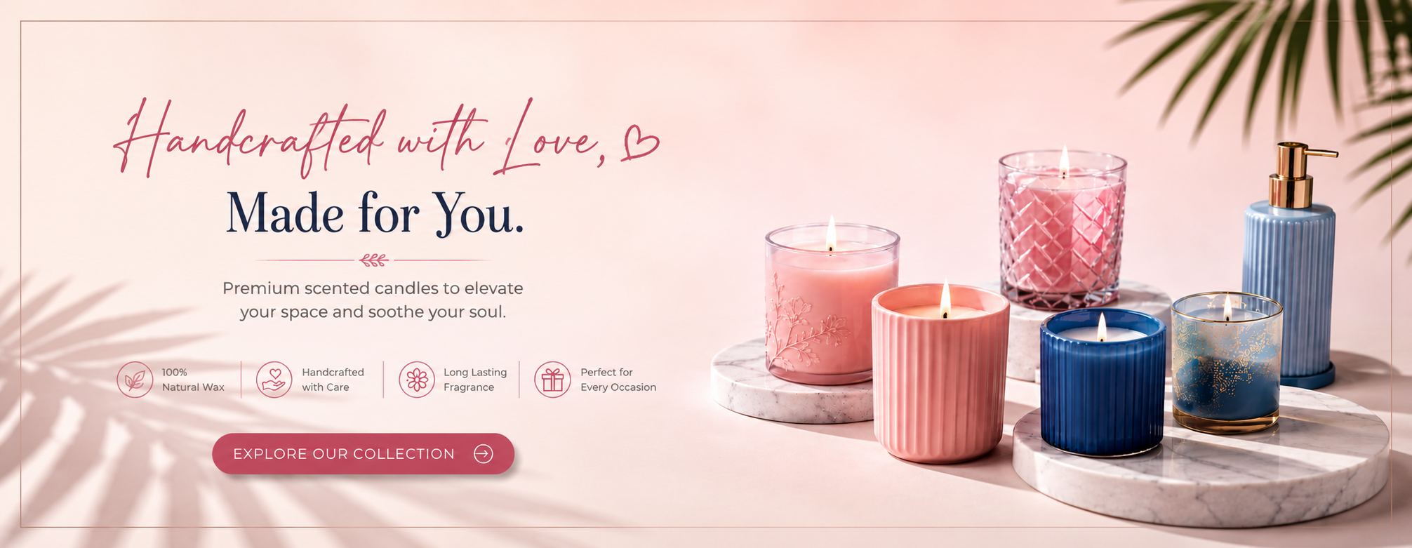 Bright Candle Hub candle collection